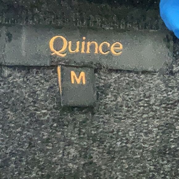 Quince Lightweight Mongolian Cashmere Turtleneck Sweater Dress Heather Gray M - Picture 6 of 6